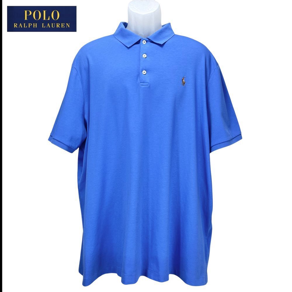Polo Ralph Lauren‎ Men’s XXL Classic Fit Polo Shirt Bright Blue Logo